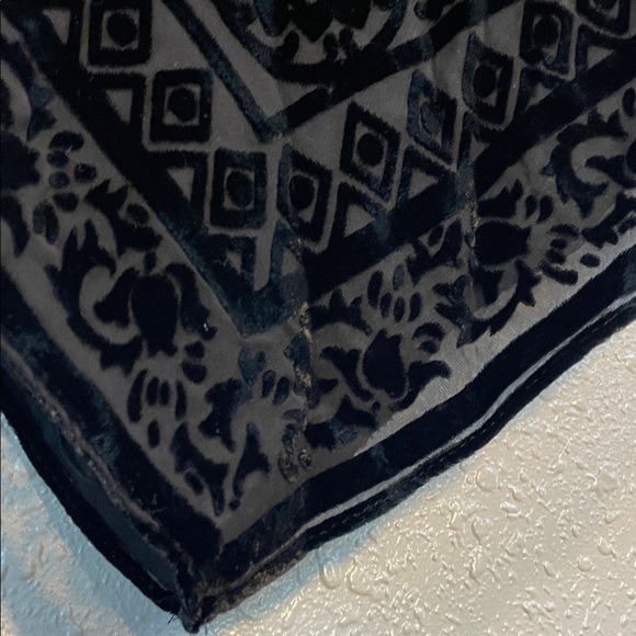 E by Eci Women’s Black Sheer Paisley Beaded Tank Top – Size 6 - Picture 13 of 16